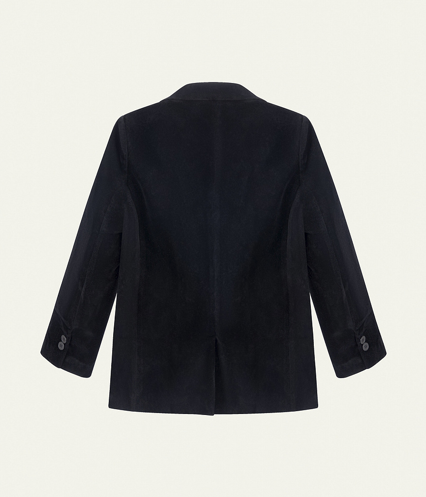 BOYS Velour Blazer/Велюровый пиджак для мальчиков/AW24TKU011 черный