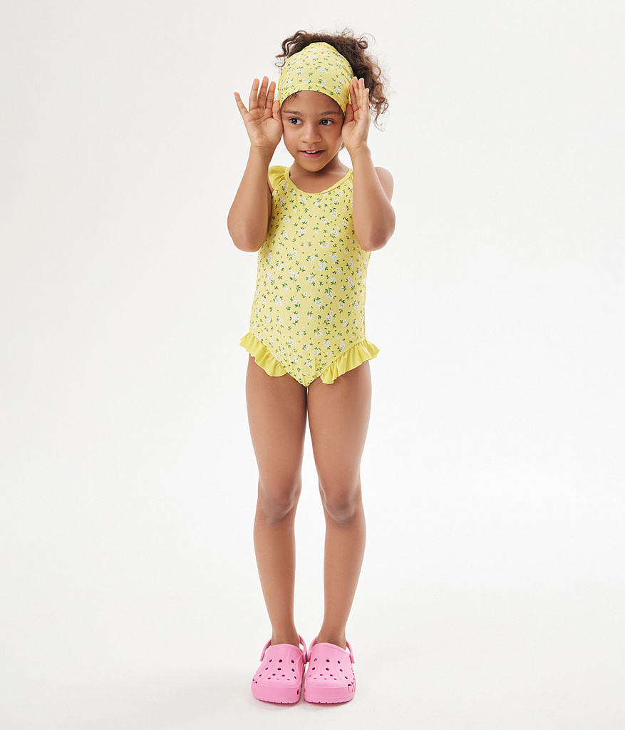 GIRLS Swimsuit/ Купальник детский/SS24TKG045 желтый