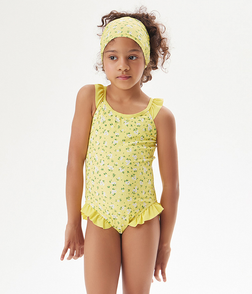 GIRLS Swimsuit/ Купальник детский/SS24TKG045 желтый