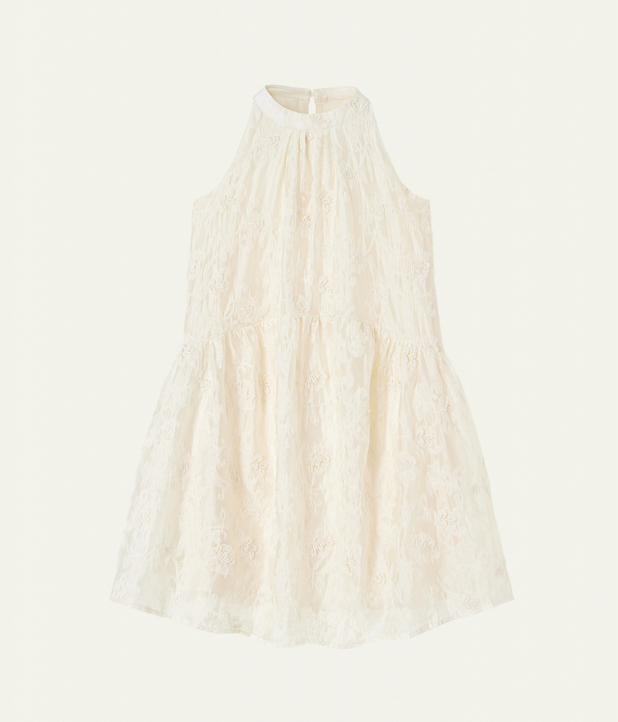 GIRLS Dress/ Платье детское/SS24TKG001 молочный