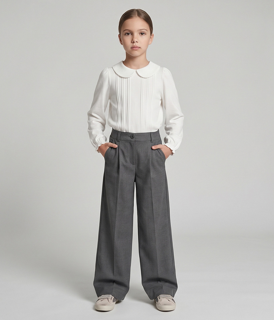 GIRLS Longsleeve/Блузка детская/AW25TKG022 белый