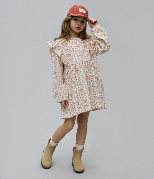 GIRLS dress LS/ Платье детское д/р/AW23TKG026