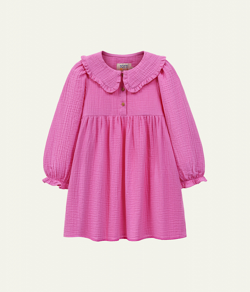 GIRLS dress/ Платье детское/AW23TKG049 фуксия