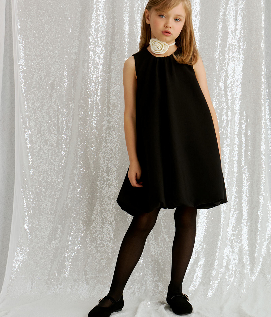 Цветок бархатный на шнуре/AW24TKG091 молочный