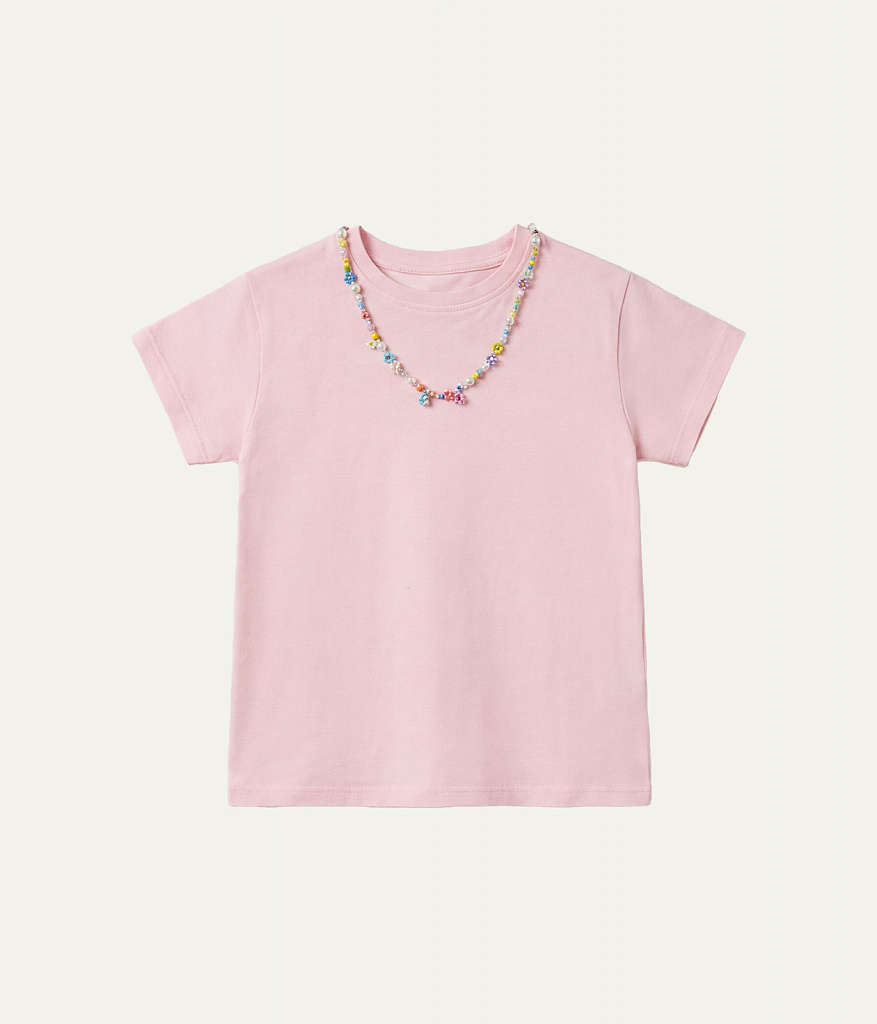 GIRLS Tee SS/ Футболка детская к/р/SS25TKG065 розовый