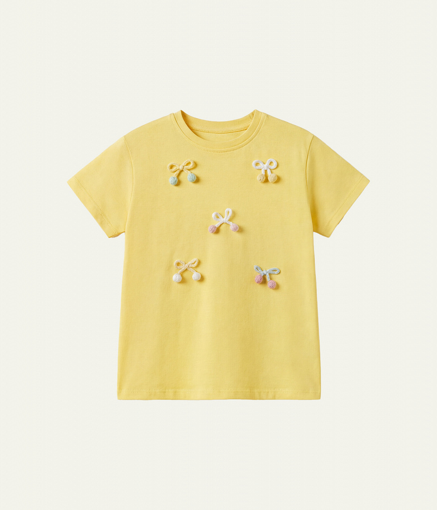GIRLS Tee SS/ Футболка детская к/р/SS25TKG060 желтый