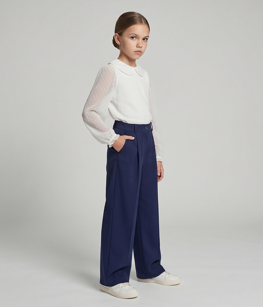 GIRLS Pants/Брюки детские/AW26TKG006 синий