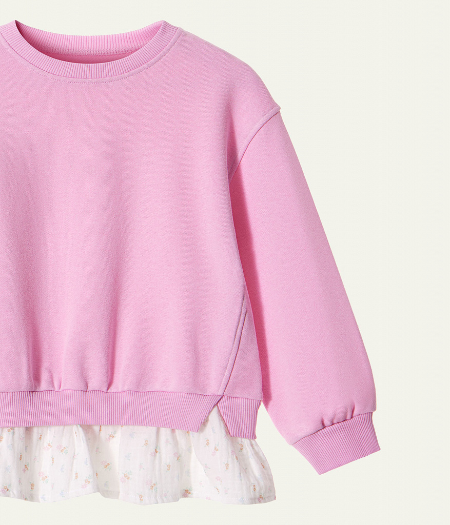 GIRLS Jumper sweat/ Джемпер детский/SS24TKG026 розовый
