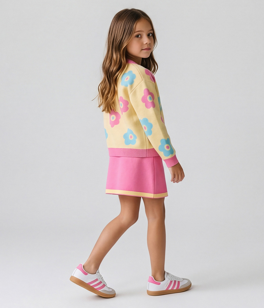 GIRLS skirt/Юбка детская/SS26TKG006 розовый