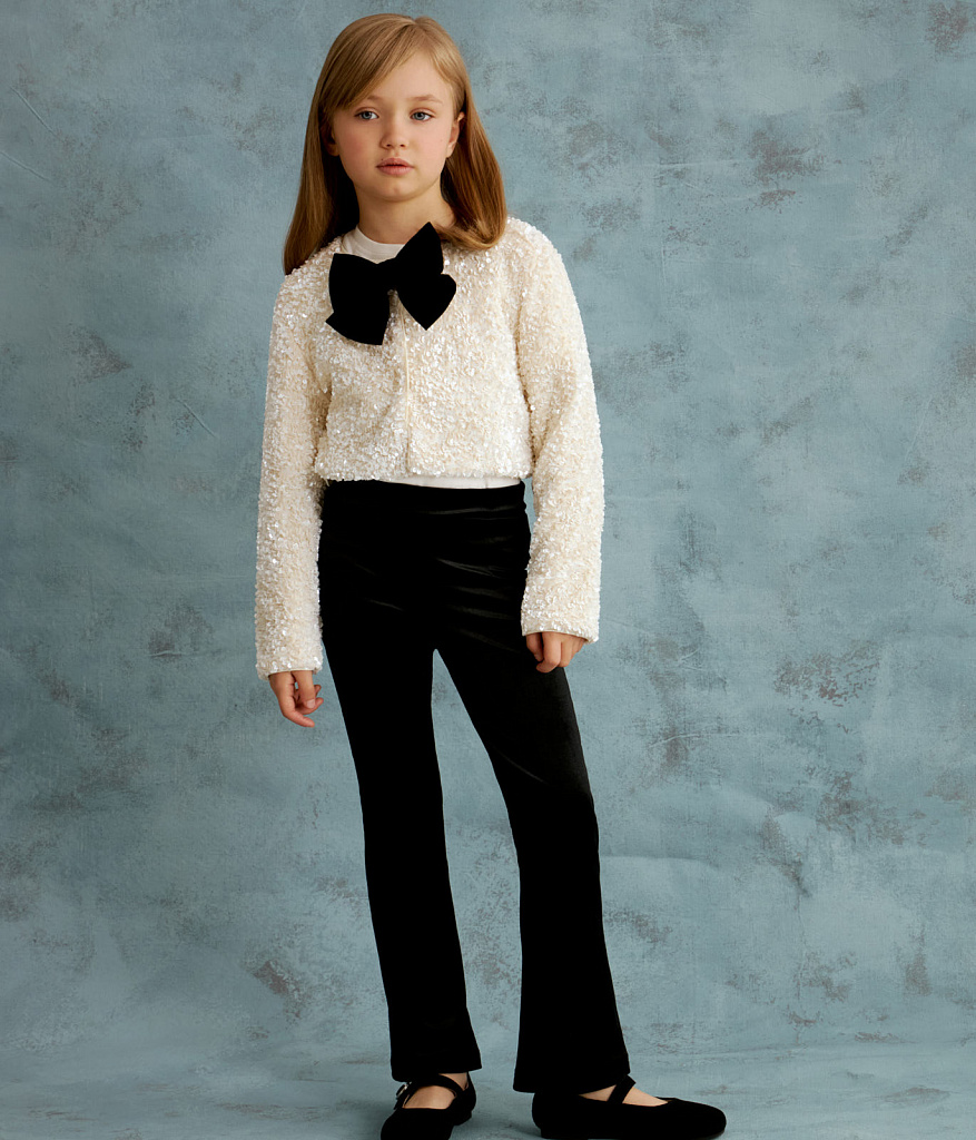 Леггинсы из велюра на резинке, арт.AW24TKG102 черный