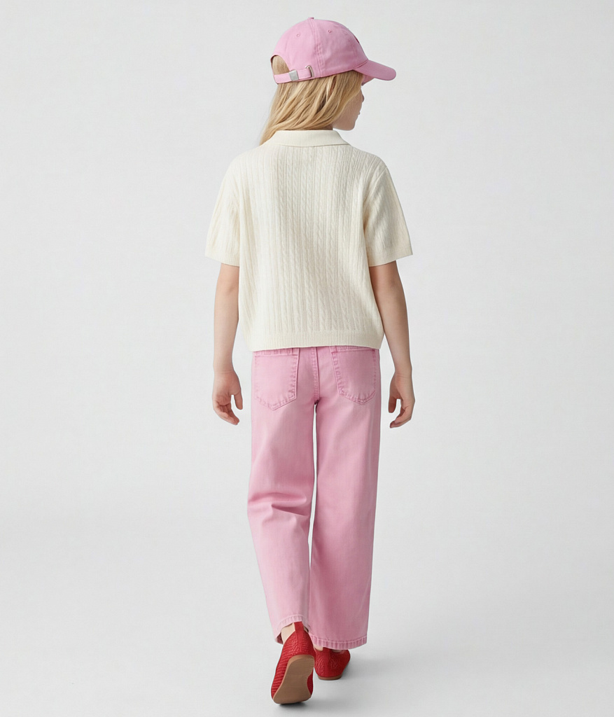 GIRLS Jeans/ Брюки детские/SS24TKG082 розовый