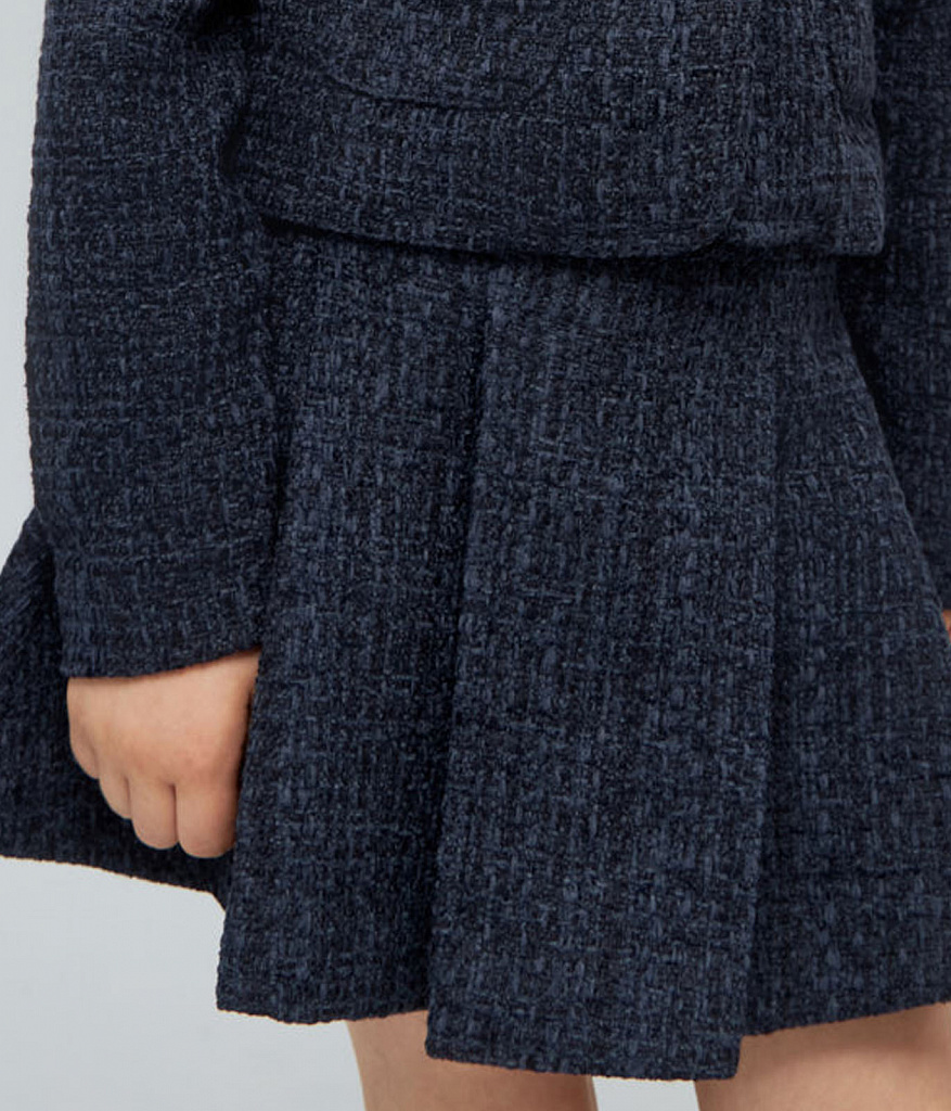 GIRLS School Tweed skirt/ Юбка детская AW24TKG005 синий