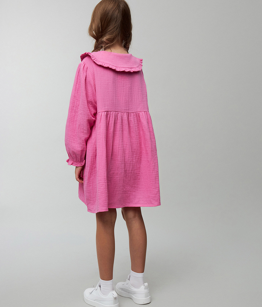 GIRLS dress/ Платье детское/AW23TKG049 фуксия
