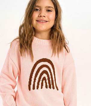 GIRLS Jumper knitted/Джемпер детский/AW23TKG042