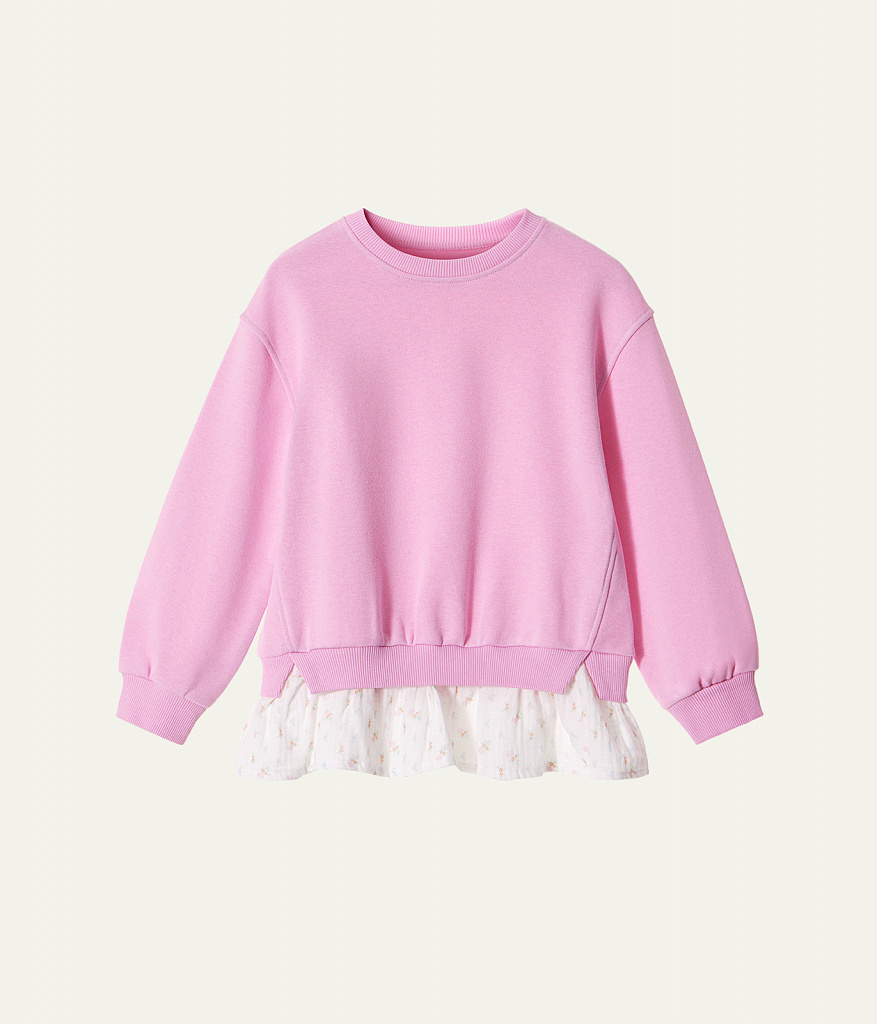 GIRLS Jumper sweat/ Джемпер детский/SS24TKG026 розовый