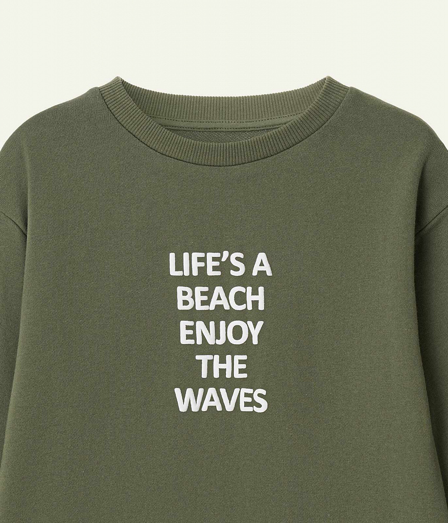 BOYS Jumper sweat/ Джемпер детский/SS24TKB021 оливковый