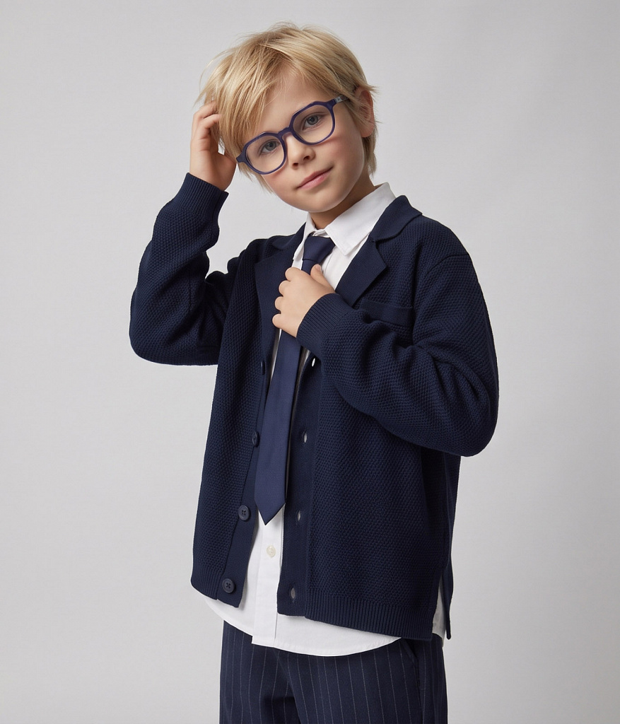 BOYS Cardigan/Кардиган детский/AW25TKB001 синий