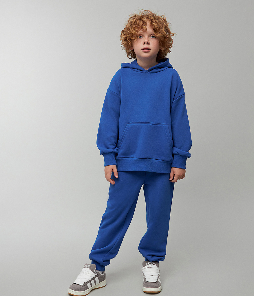 BOYS Set hoody and joggers sweat/ К-т джемпер и брюки детский/SS24TKB040 синий