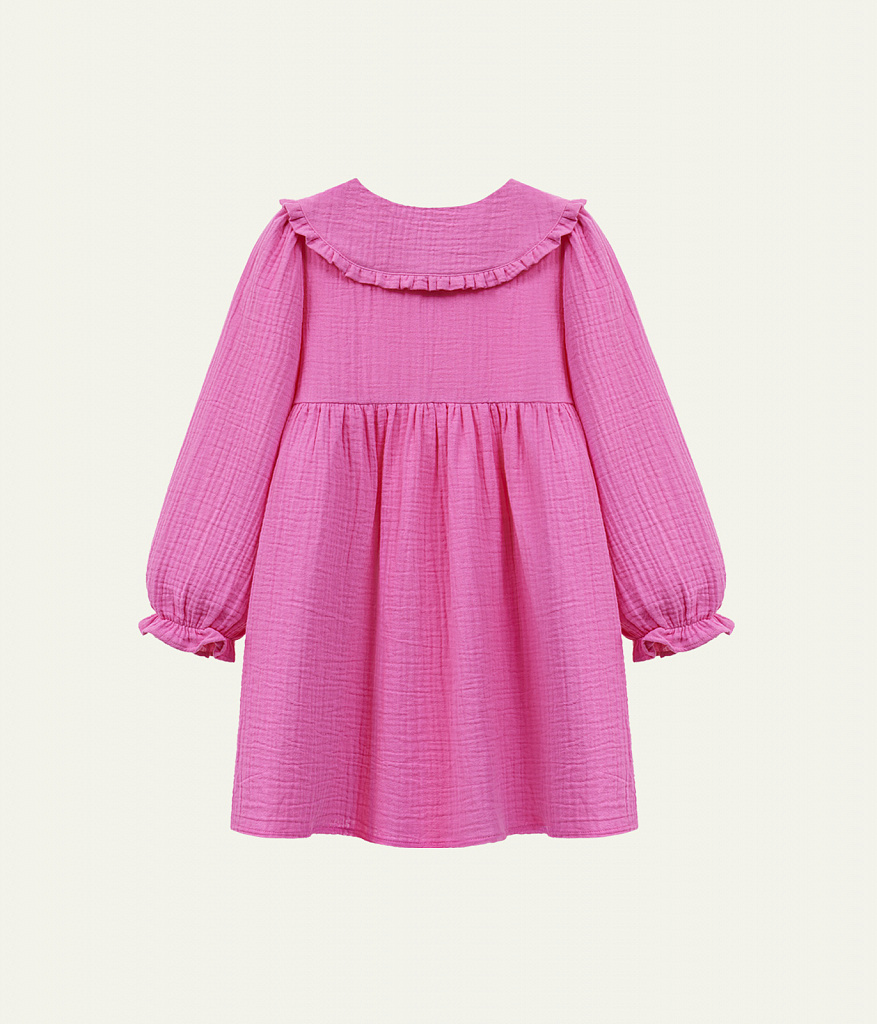 GIRLS dress/ Платье детское/AW23TKG049 фуксия