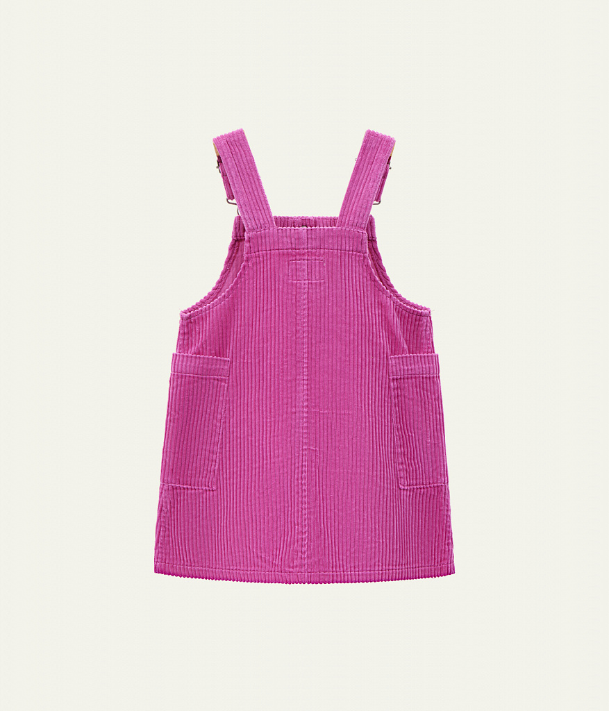 GIRLS pinny dress/ Сарафан детский/AW23TKG050 фуксия