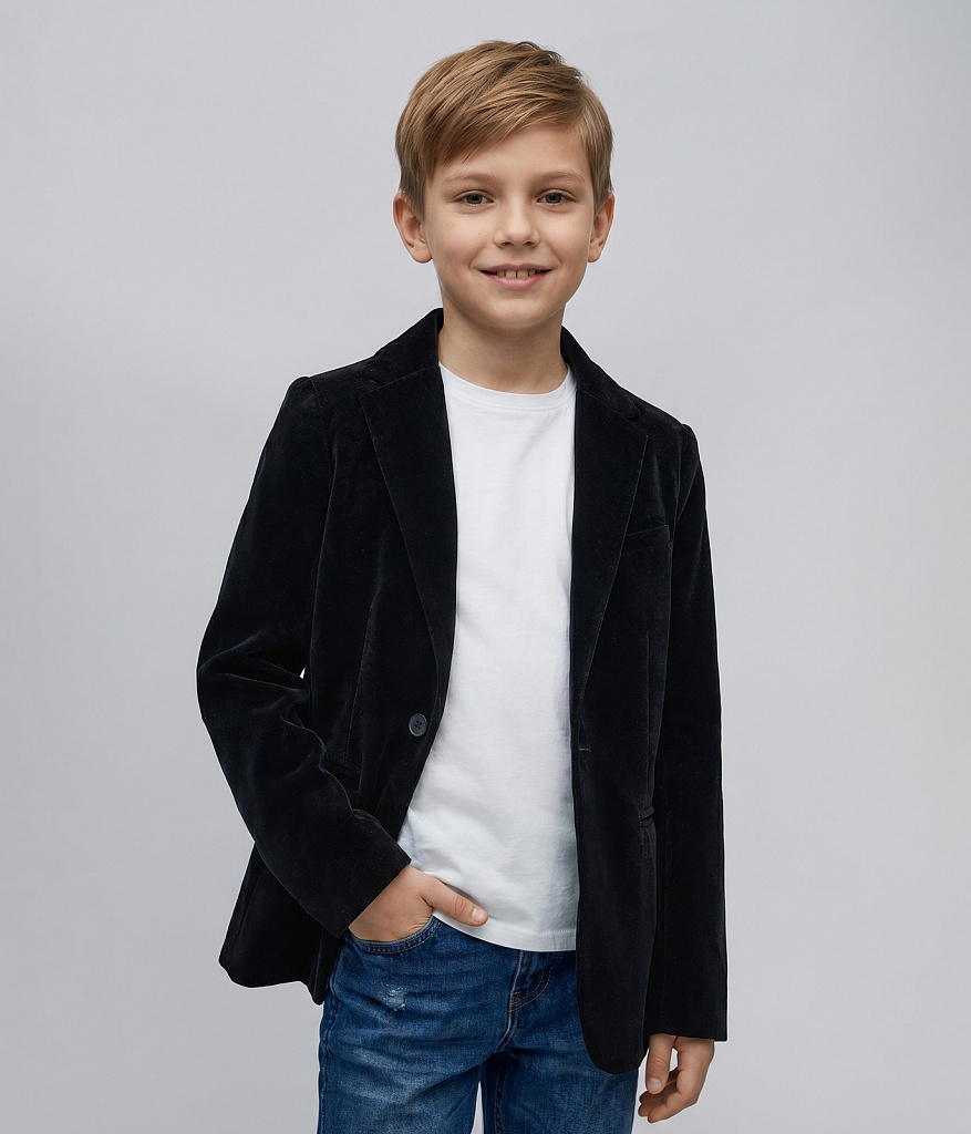 BOYS Velour Blazer/Велюровый пиджак для мальчиков/AW24TKU011