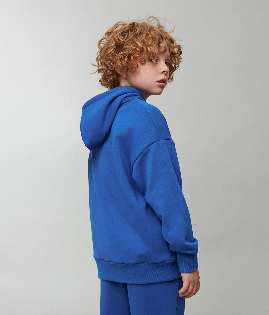 BOYS Set hoody and joggers sweat/ К-т джемпер и брюки детский/SS24TKB040 синий