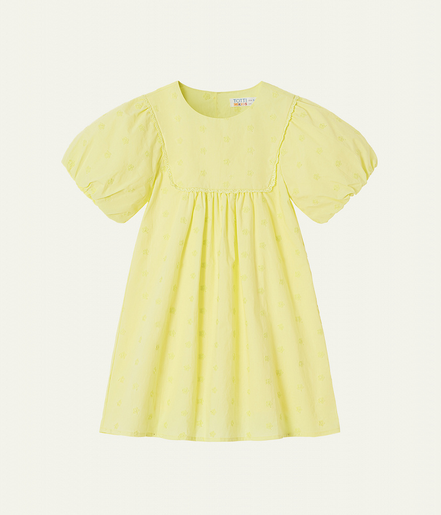 GIRLS Dress/ Платье детское/SS24TKG010 желтый