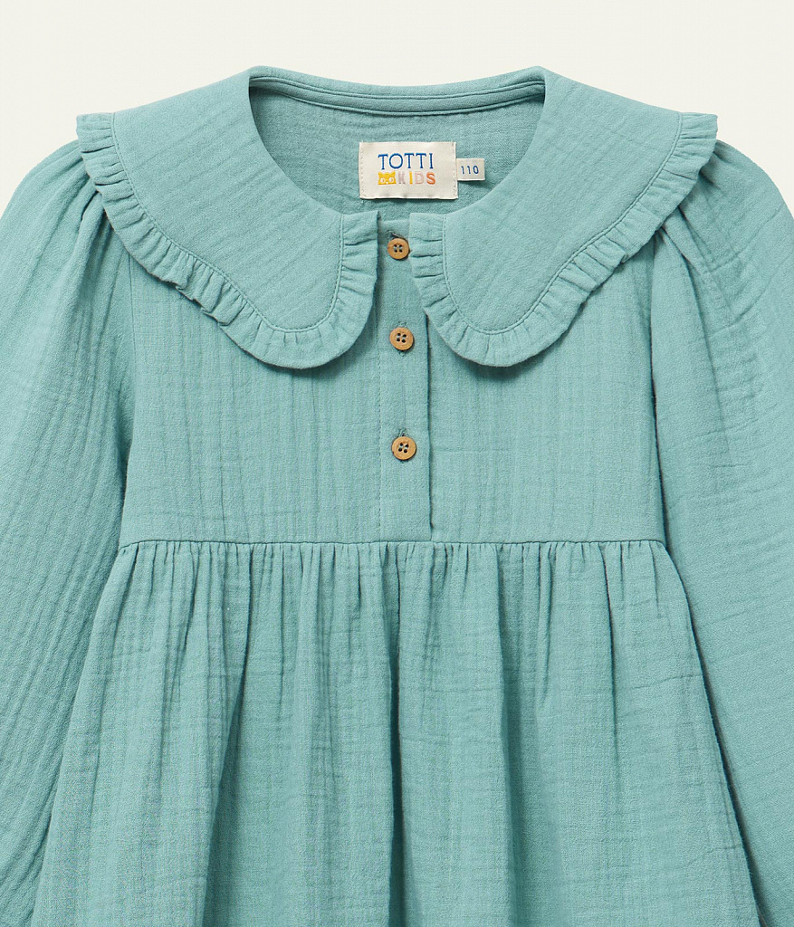 GIRLS dress/ Платье детское/AW23TKG030 изумруд