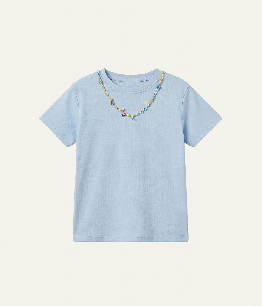 GIRLS Tee SS/ Футболка детская к/р/SS25TKG063 голубой