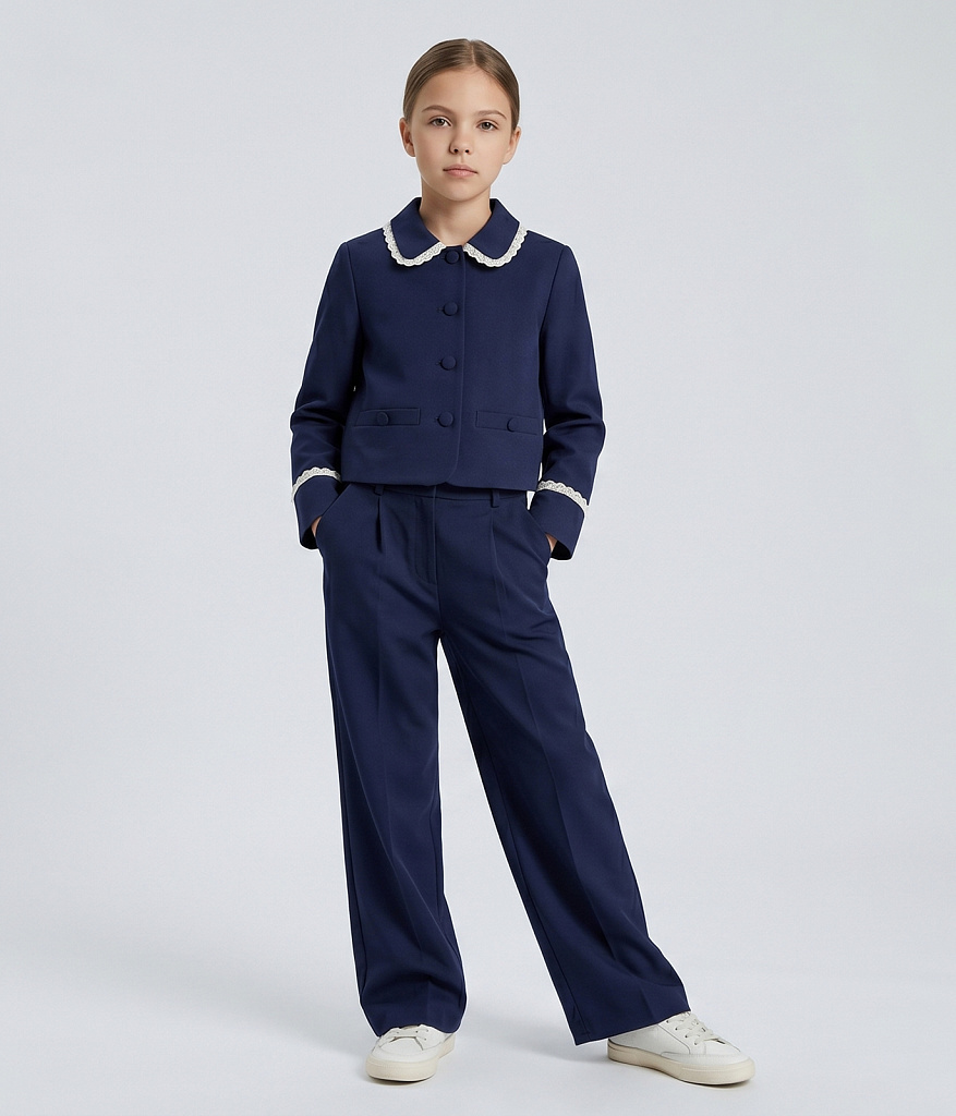 GIRLS Pants/Брюки детские/AW26TKG006 синий