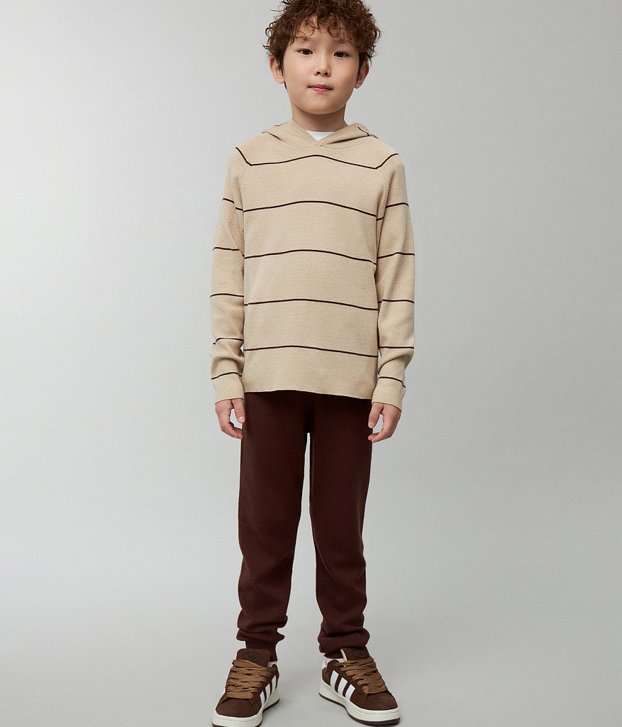 BOYS Joggers knitted/Брюки детские/AW23TKB040 коричневый