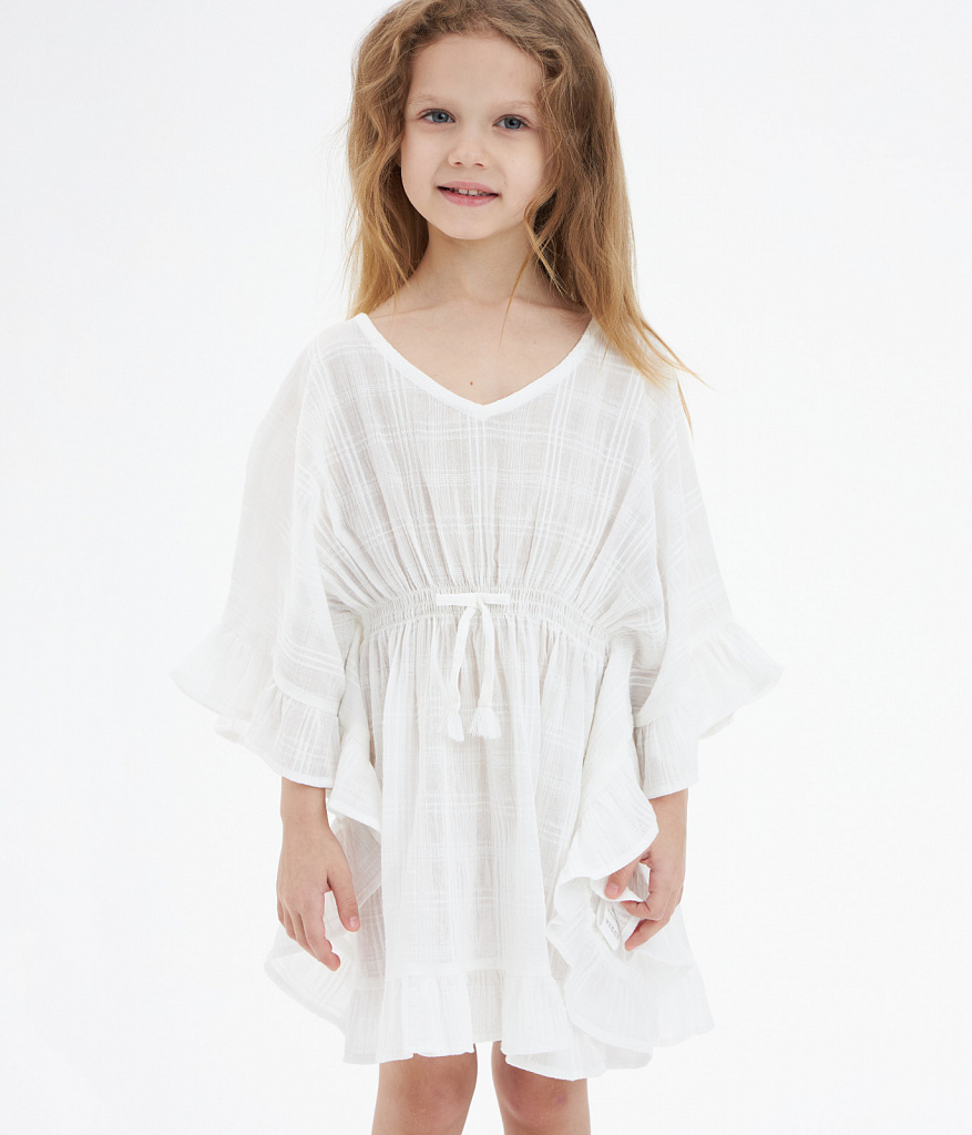 GIRLS Dress/Платье детское/SS24TKG107W белый