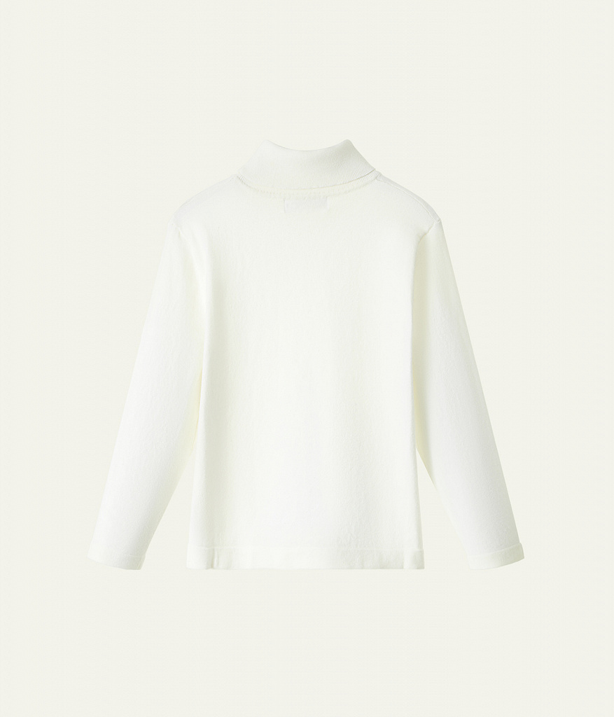 GIRLS roll neck knitted/Водолазка детская/AW24TKU046 белый