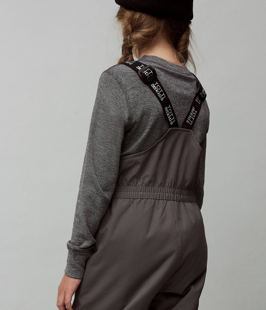 GIRLS Trousers/ Полукомбинезон детский/AW23TKG007 серый