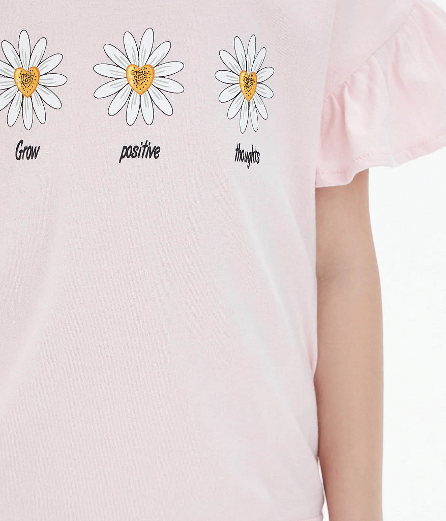 GIRLS Сhamomile tee SS/ Футболка детская к/р/SS24TKG088 розовый