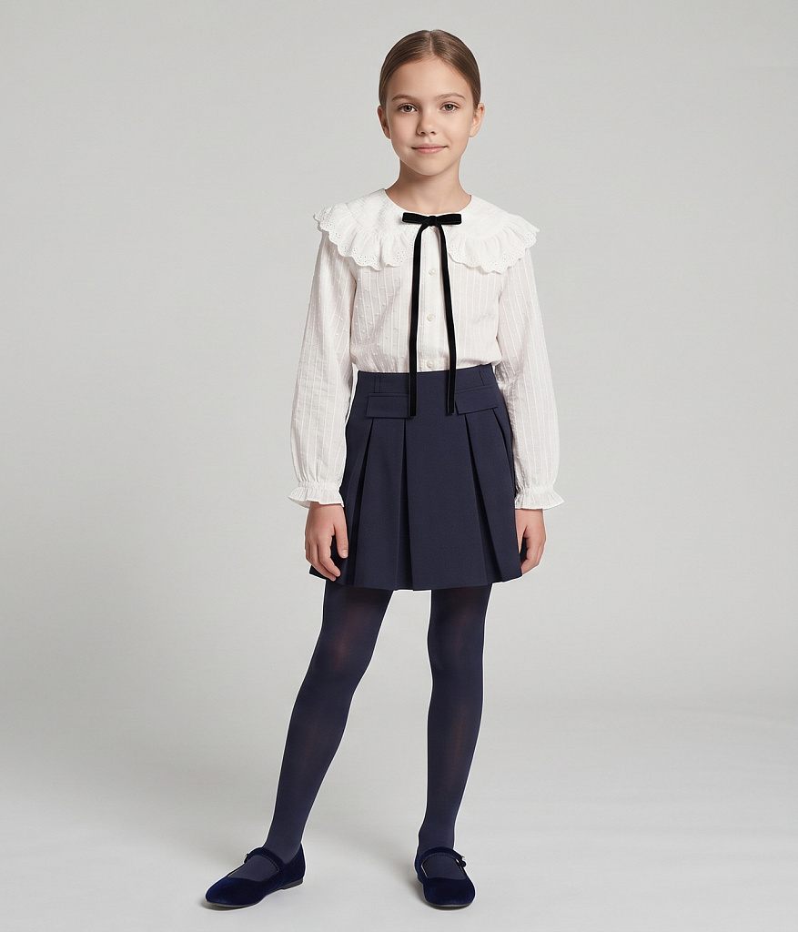 GIRLS Blouse/Блузка детская/AW25TKG021 белый