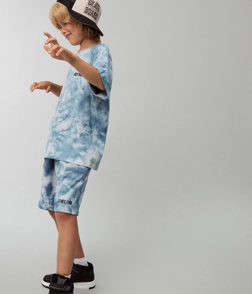 BOYS Tie dye shorts/ Шорты детские/SS24TKB050 синий