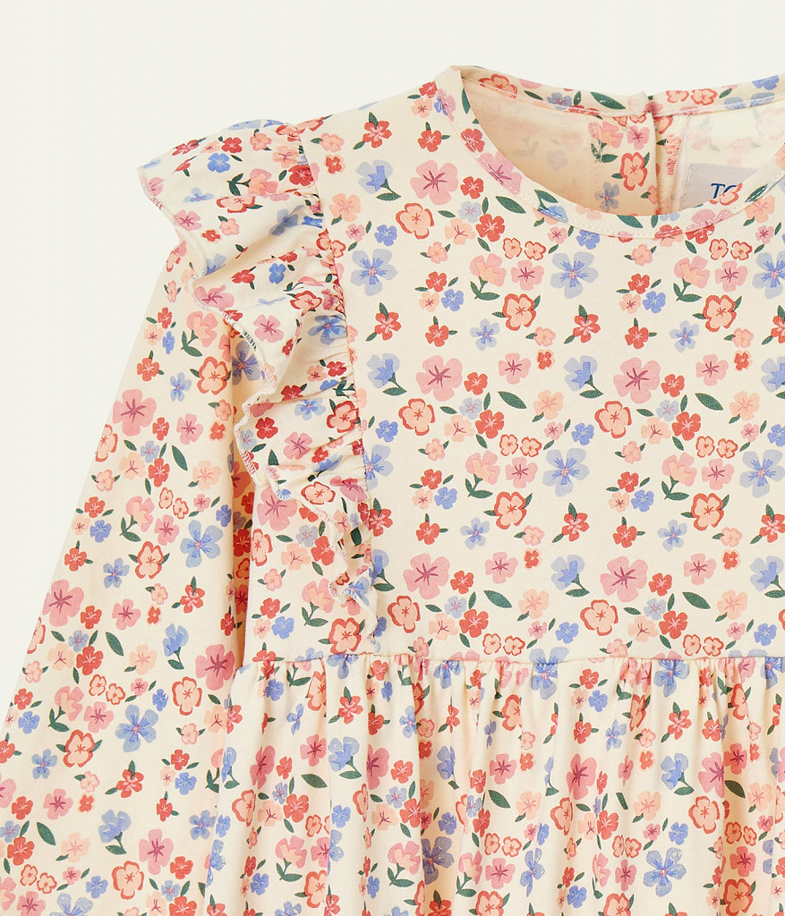 GIRLS dress LS/ Платье детское д/р/AW23TKG026 розовый
