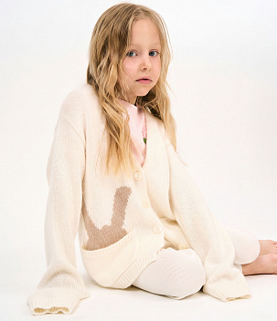 GIRLS Cardi knitted/Кардиган детский/AW23TKG044W