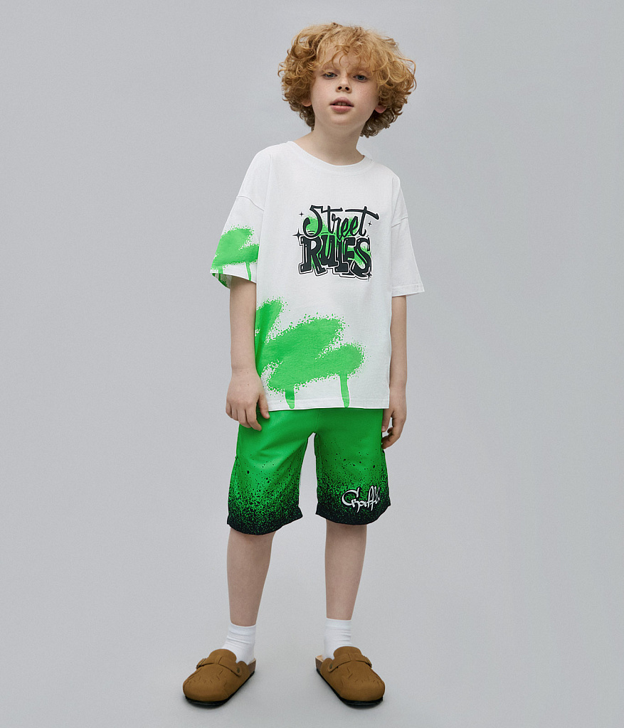 BOYS board shorts/ Шорты детские/SS24TKB043 зеленый