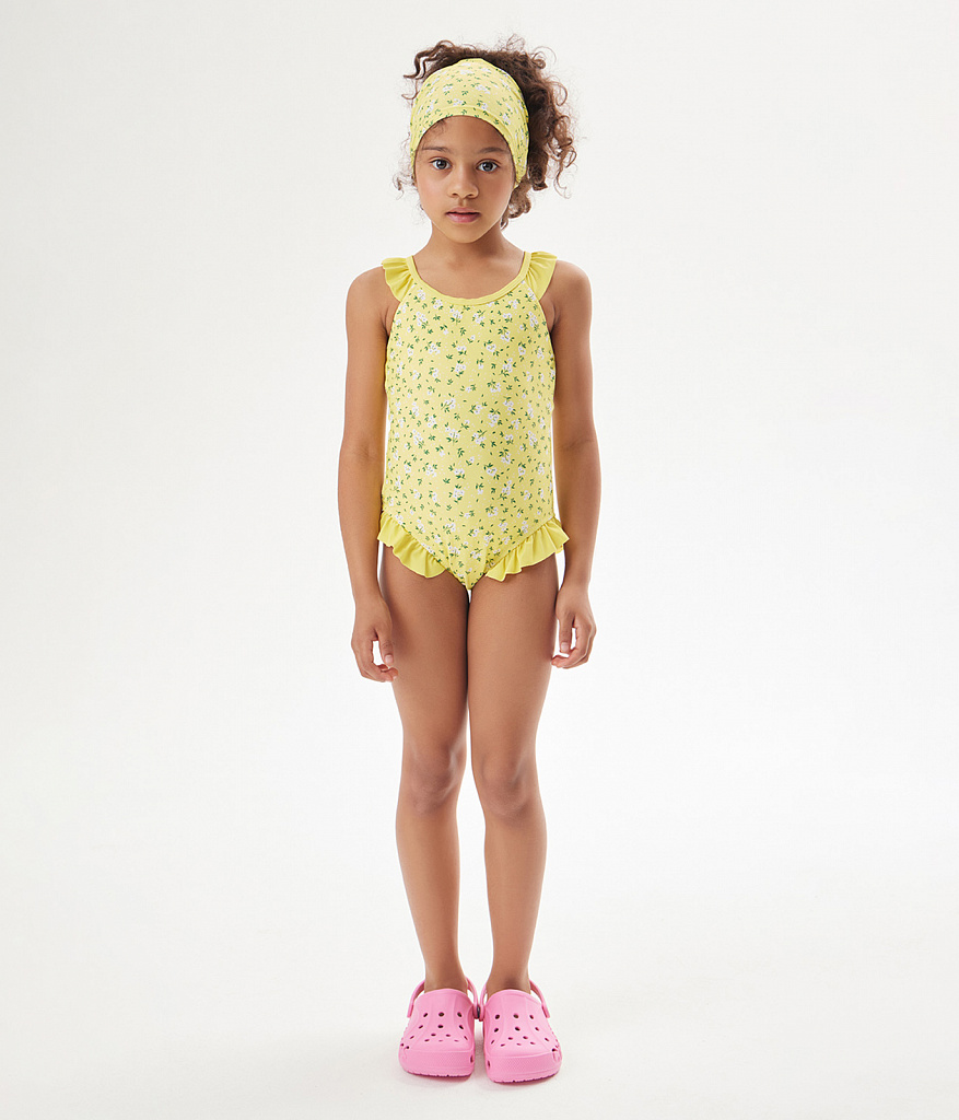 GIRLS Swimsuit/ Купальник детский/SS24TKG045 желтый