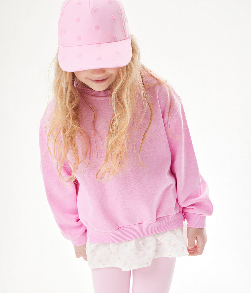 GIRLS Jumper sweat/ Джемпер детский/SS24TKG026 розовый