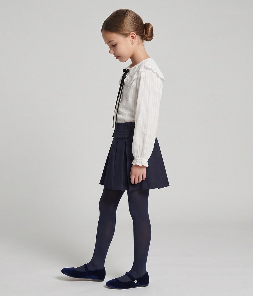 GIRLS Blouse/Блузка детская/AW25TKG021 белый