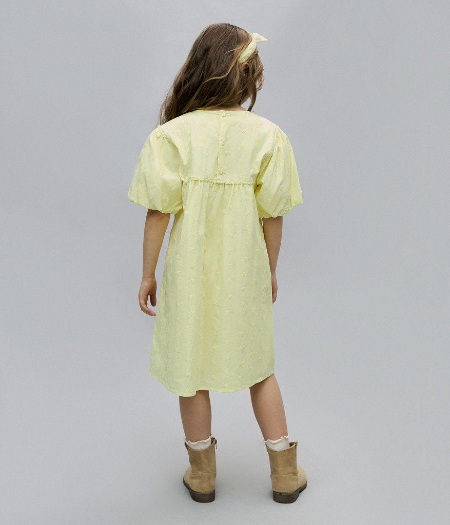 GIRLS Dress/ Платье детское/SS24TKG010 желтый