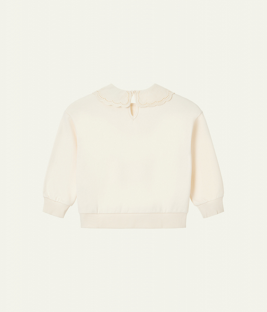 GIRLS Jumper sweat/Джемпер детский/AW23TKG047 кремовый