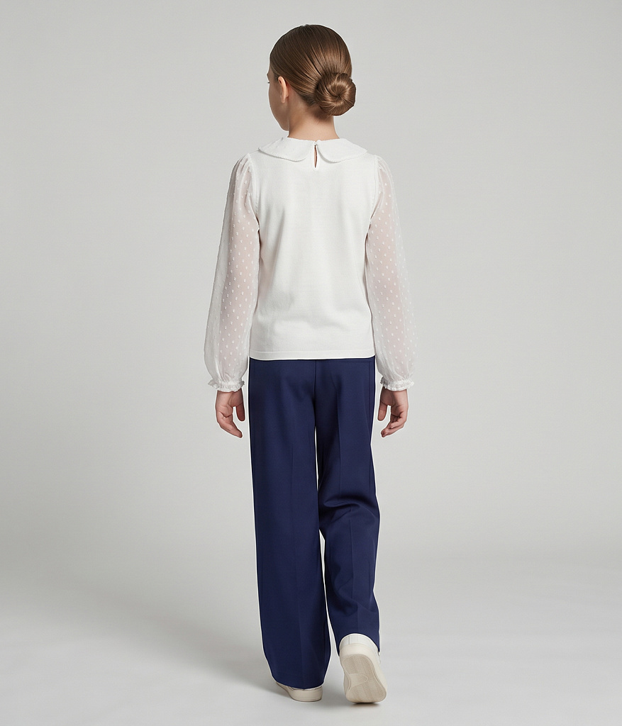 GIRLS Blouse/Блузка детская/AW26TKG011 белый