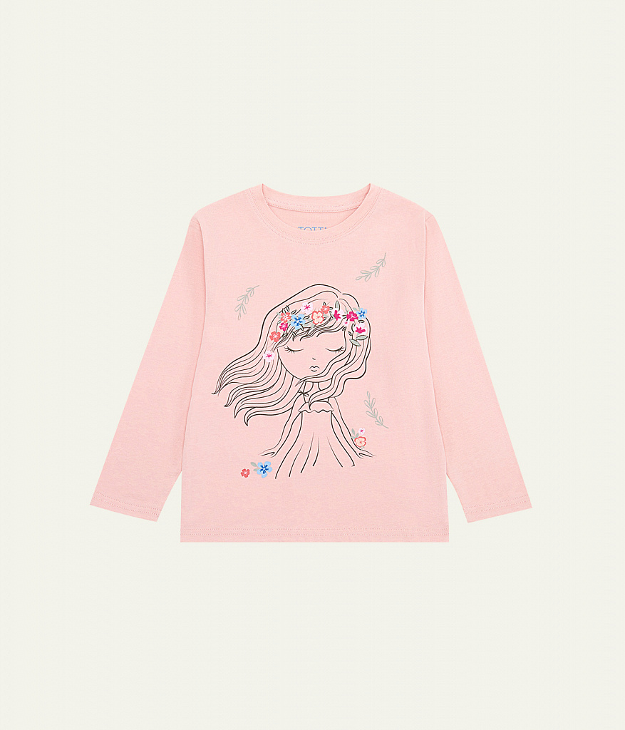 GIRLS Tee LS/ Футболка детская д/р/AW23TKG039 розовый