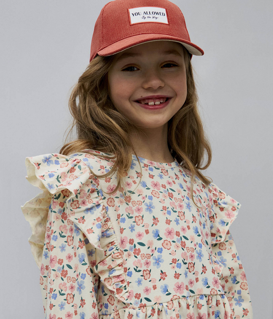 GIRLS dress LS/ Платье детское д/р/AW23TKG026 розовый