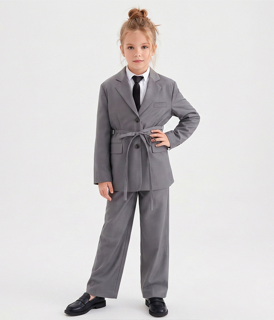 GIRLS Pants/Брюки детские/AW25TKG011 серый