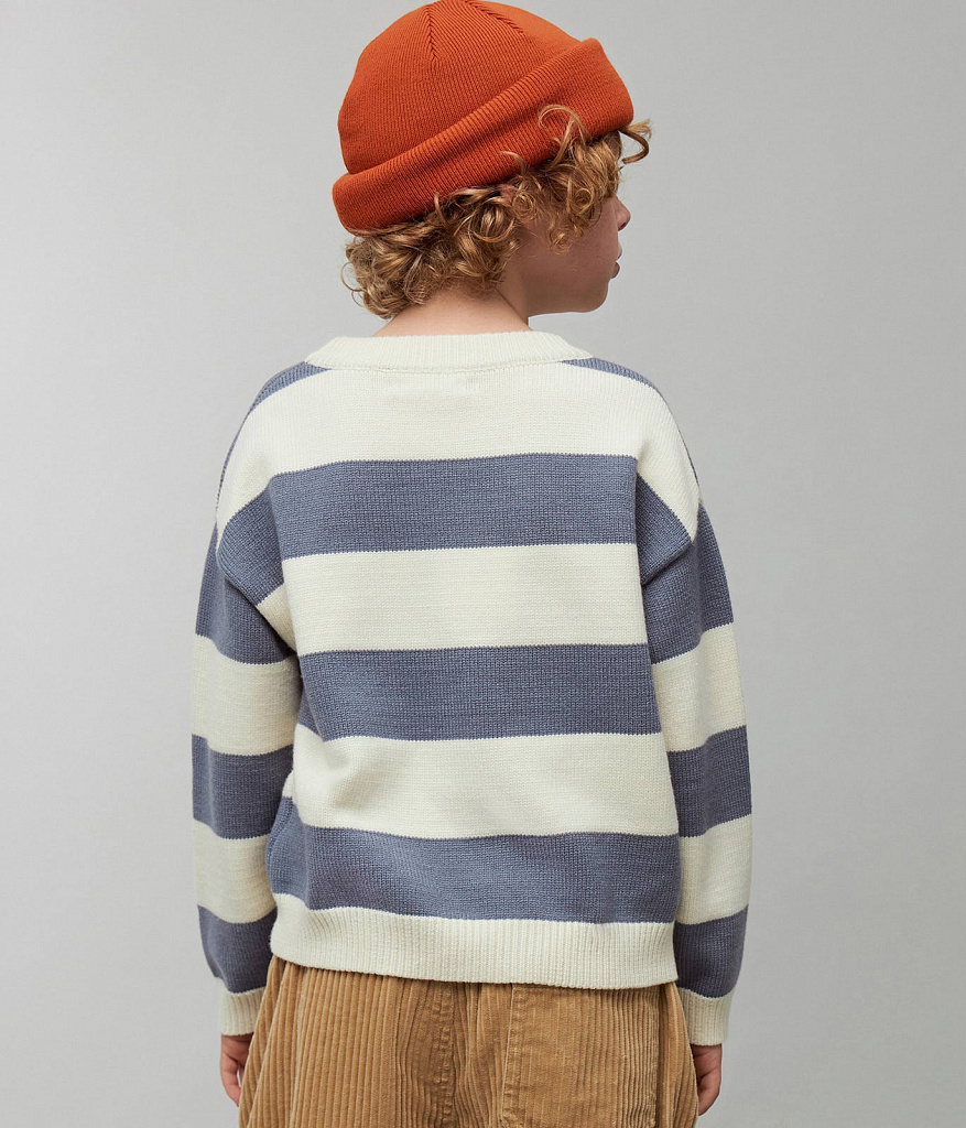 BOYS jumper knitted/Джемпер детский/SS24TKB054 молочный